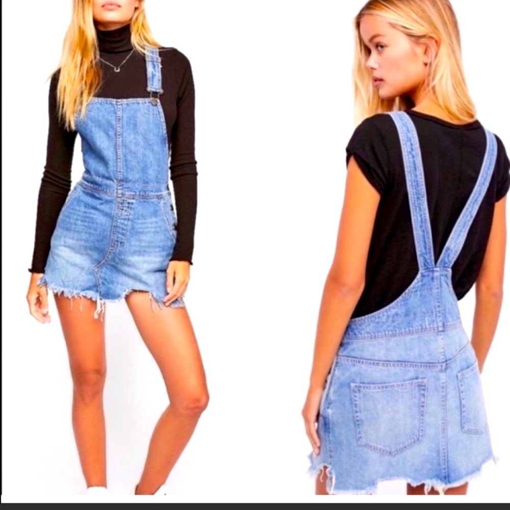 ⭐️⭐️SALE⭐️⭐️FP denim Overall skirt